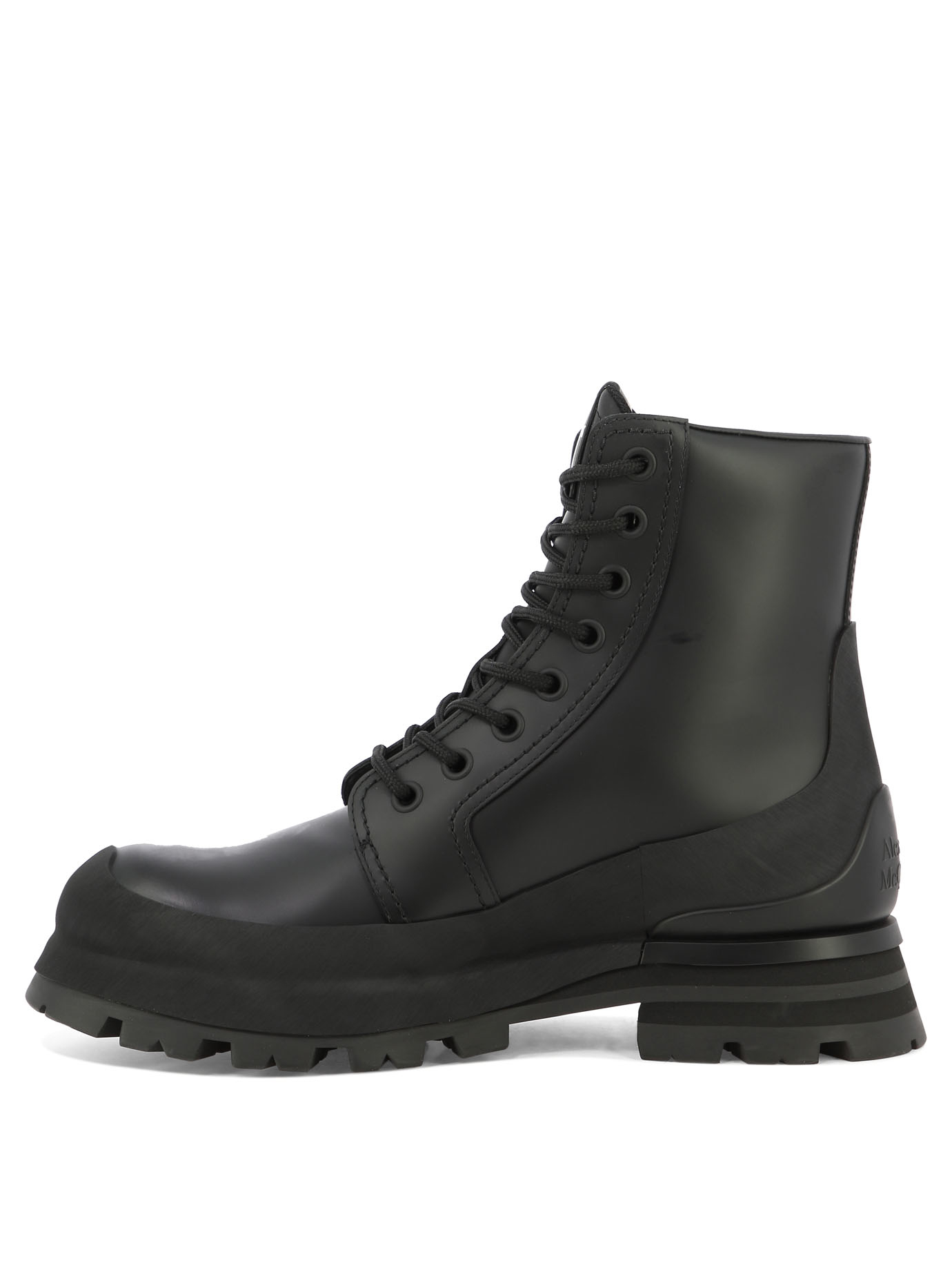 ALEXANDER MCQUEEN Black   Wander combat boots